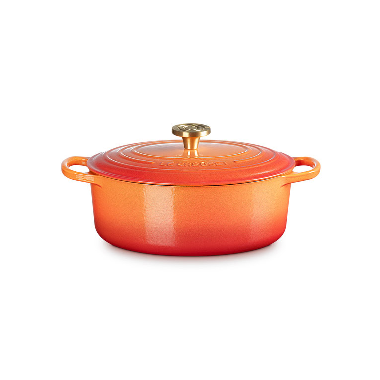 Le Creuset Signature Oval Casserole 29cm - Flamme Doree